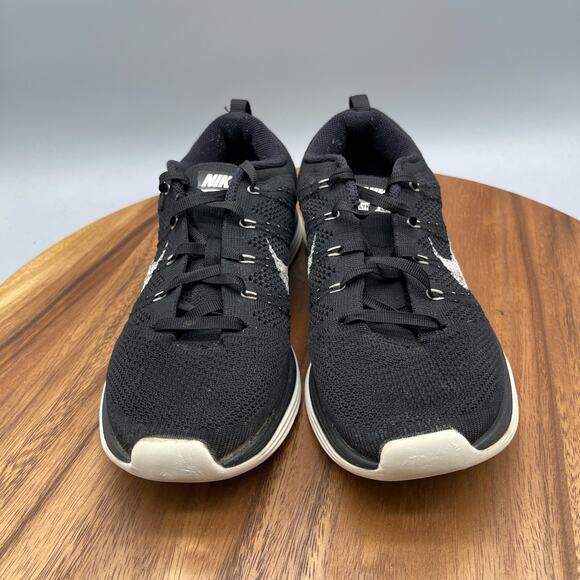 Nike Flyknit Lunar 1 Shoes Womens Size 8.5 Black Running Comfort Walking Sneaker - Picture 2 of 9